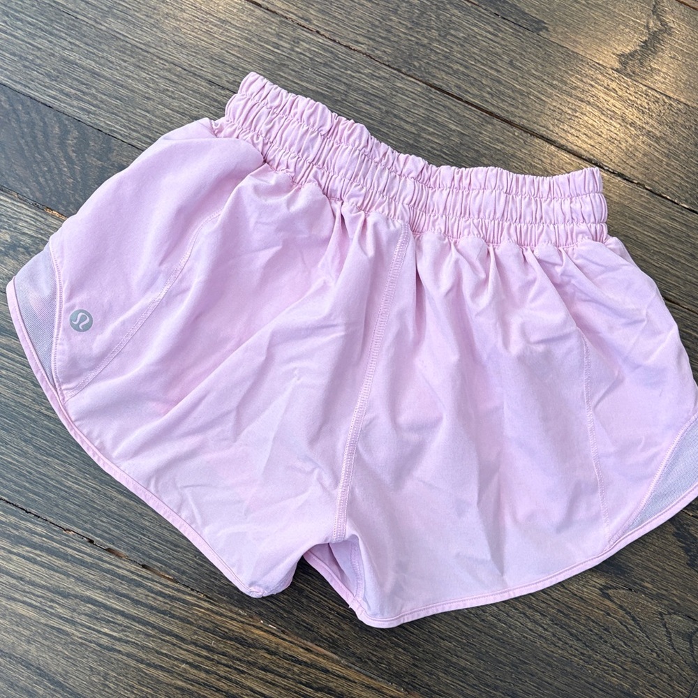 Light Pink Women's Athletic Shorts - Breathable Running Shorts by Lululemon - Picture 4 of 7